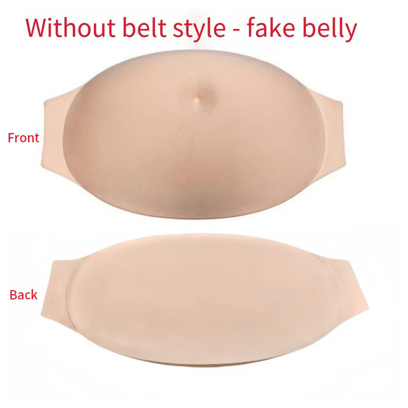 Breathable Lightweight Fake Pregnancy Belly for Role Play - Soft & Lifelike