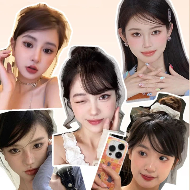 Clip-In Synthetic Bangs Hair Extension for Women & Girls - Natural Look