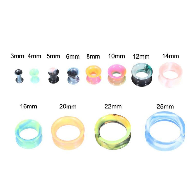 Silicone Ear Gauge Plugs Tunnel Flesh Stretchers 3-25MM 32PCS Piercing Kit