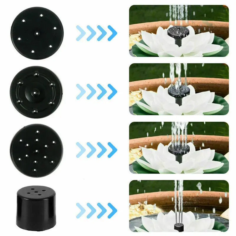 Solar Water Fountain Pump Kit for Garden Pond Patio Outdoor Decor