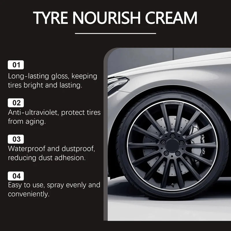 Long-Lasting Car Tire Coating Wax - Shine, Protect & Restore Rubber