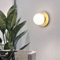 Indoor Bedside Wall Lamp with LED Wall Sconce for Bedroom and Living Room, Gold & Black Finish