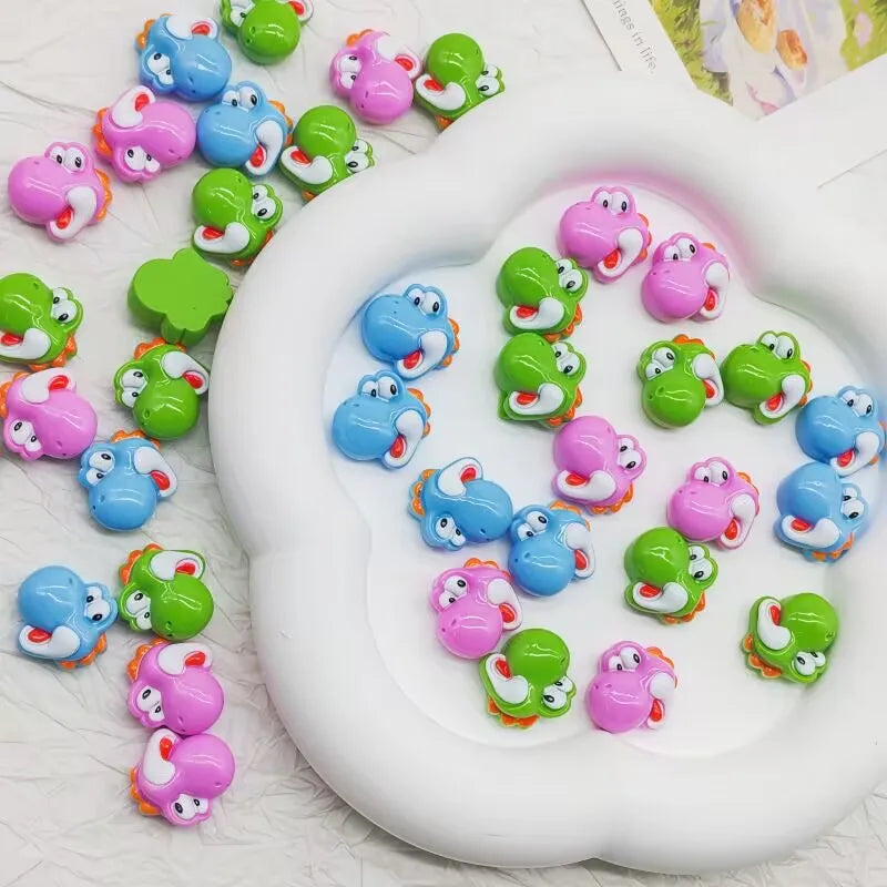 Mini Game Character Nail Charms 20Pcs Resin Figurines for Nail Art DIY Decor