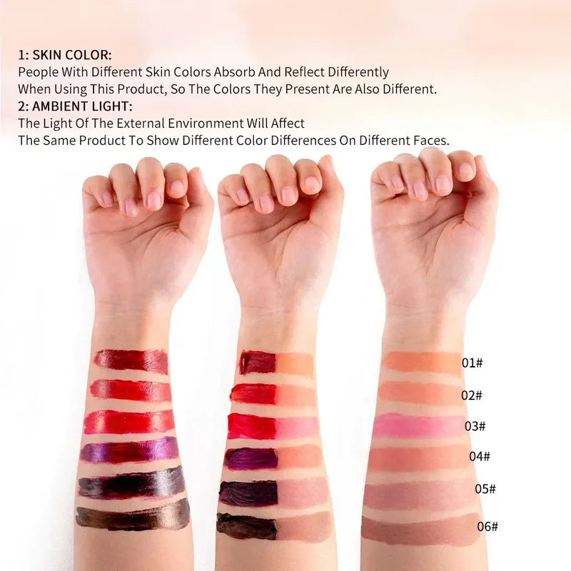 Waterproof Lip Stain & Lip Gloss - Matte Long Lasting Lip Tint, Tear-Off Contour