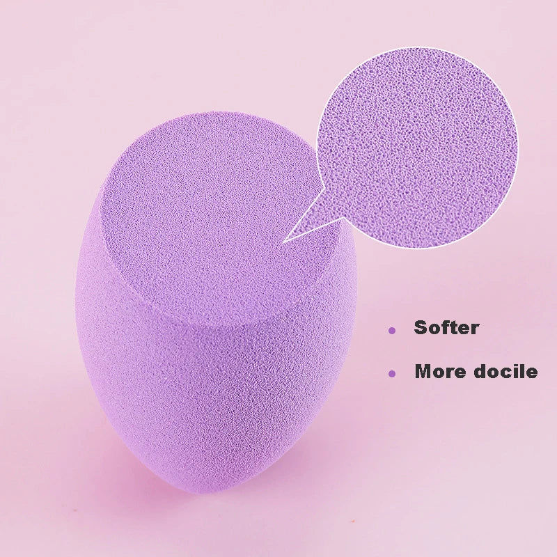 4pcs Makeup Sponge Set for Wet & Dry Foundation Application - Color Variants
