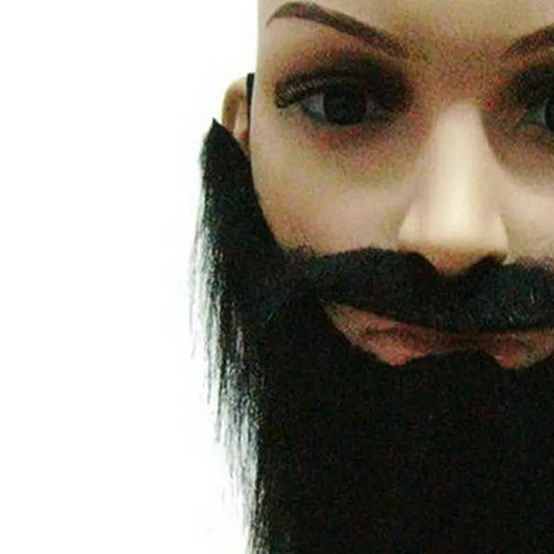 Fake Beard Mustache Party Favors for Halloween & Events - U Shape Artificial Costume Accessory