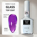 Glass Top Coat Nail Gel for Long-Lasting, Glossy Manicure Finish