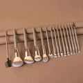 Professional Makeup Brush Set with Soft Fluffy Brushes for Face & Eyes - Multiple Handle Colors