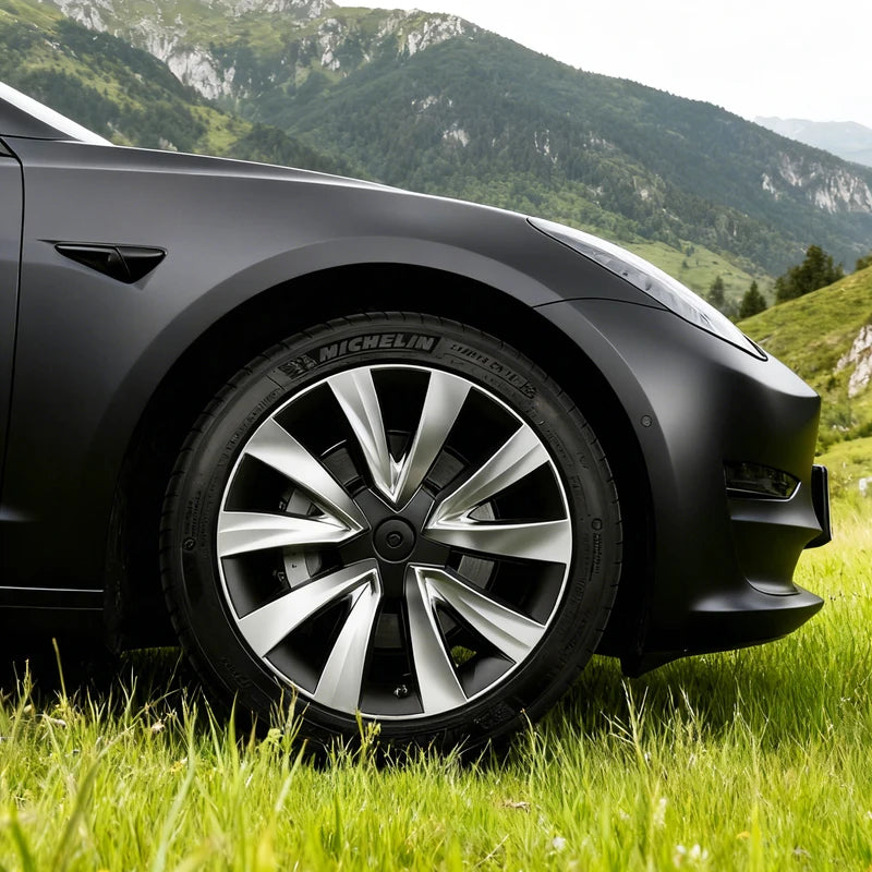 4PCS Tesla Model 3 18 Inch Performance Wheel Hub Caps - Full Rim Cover Accessories
