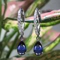 Delicate Pear CZ Drop Earrings for Women - Fashion Jewelry Gift