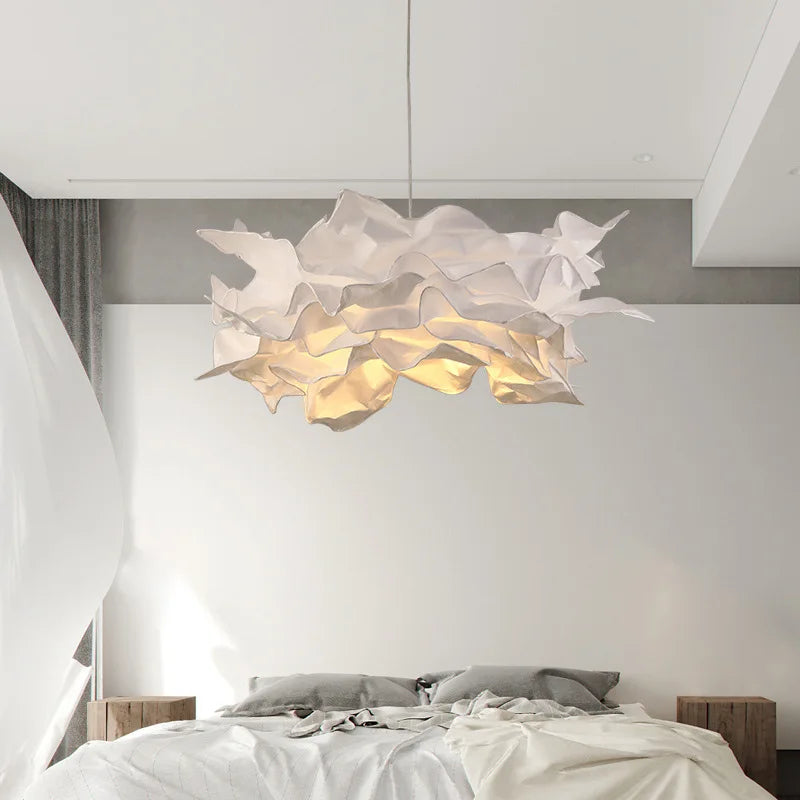 Handmade DIY Pendant Lamp for Restaurant & Home Ceiling Lighting - Paper Shade, E27