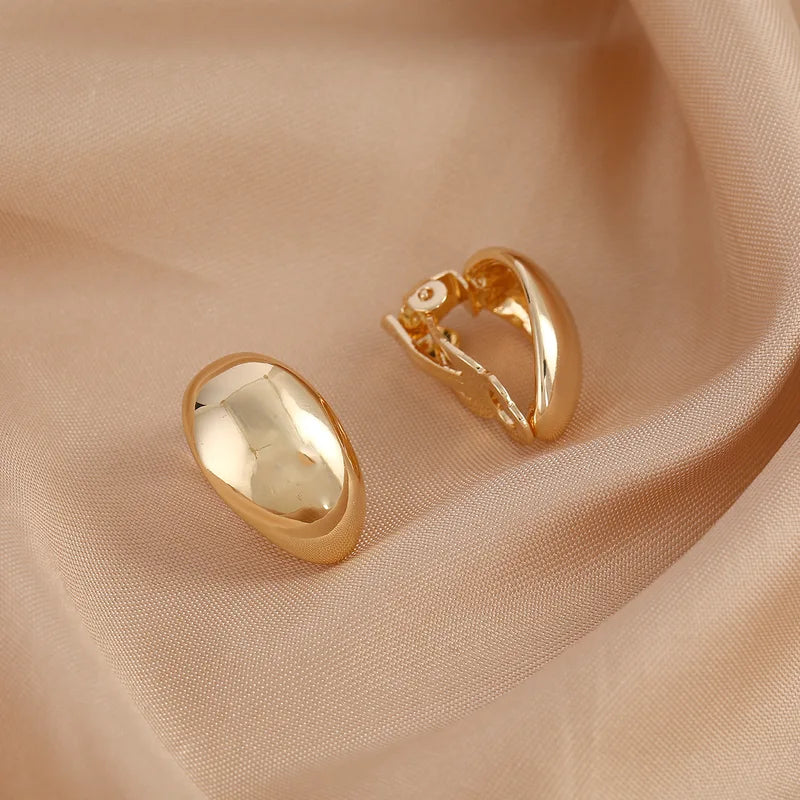 Elegant Water Droplet Shape Earrings for Women - Luxury French Ear Clips