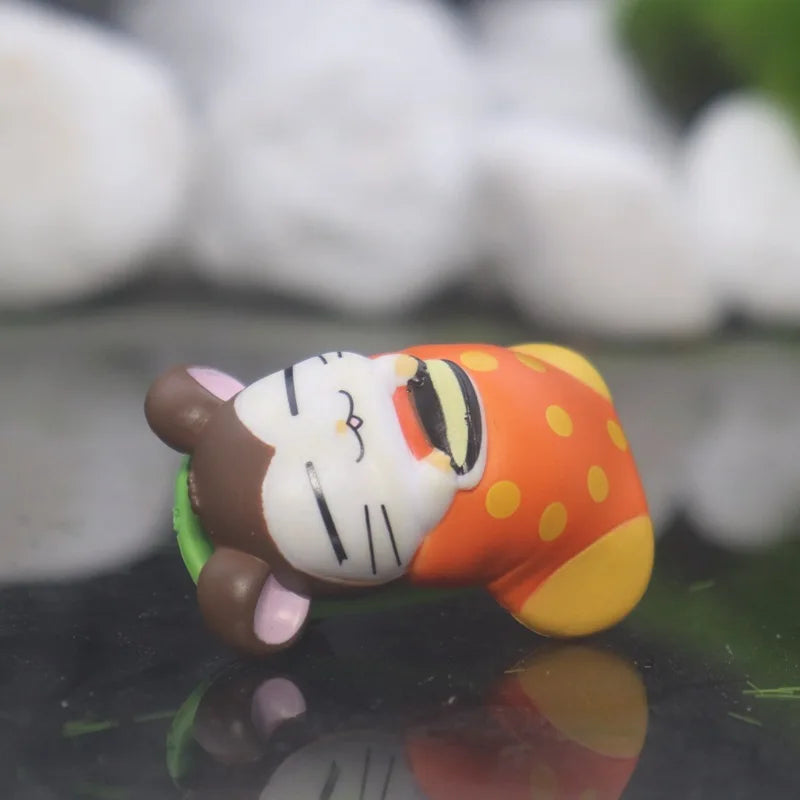 6pcs Hamtaro Hamster Cartoon Model Figure Toys Desktop Decor Set