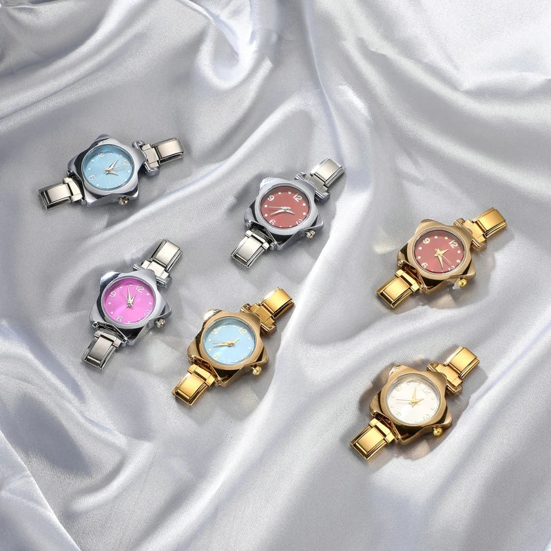 DIY Watch Charm Bracelet - Stainless Steel Star Watch Band for Women Party Gift