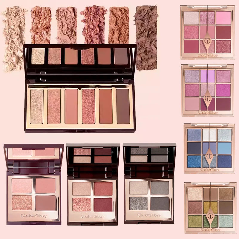 Cold Grey Ice Blue Eyeshadow Palette Nine-Color Makeup Kit - Earthy Tones