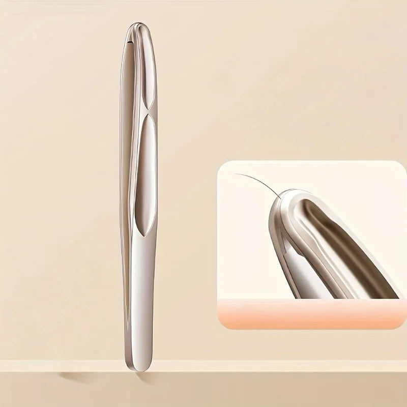 Stainless Steel Eyebrow Clips for Precise Beard and Mustache Trimming with Rounded Tips