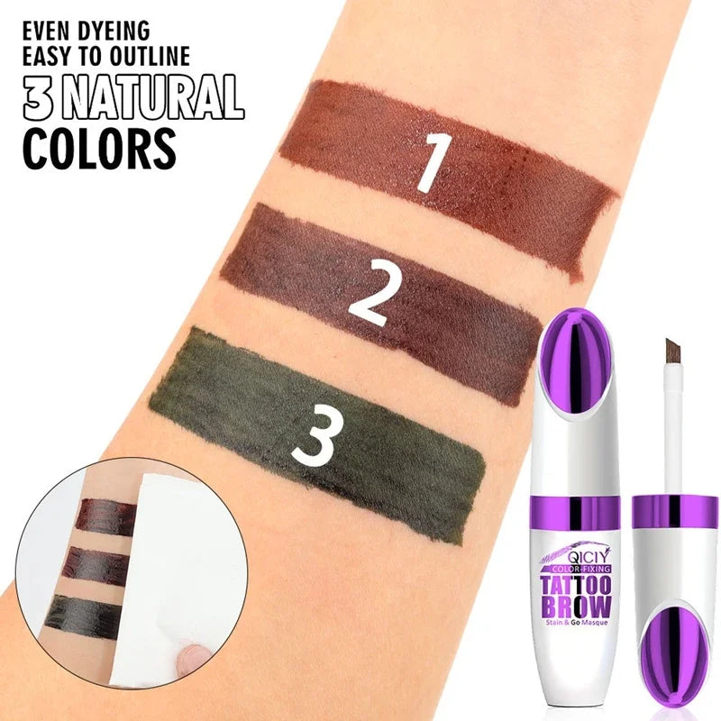Long-Lasting Waterproof Eyebrow Gel - Smudge-Proof, Sweat-Resistant, Easy Peel Off