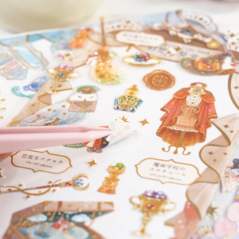 3 Pcs Fairy Tale Garden Cake Decor Stickers for Scrapbooking & Journaling