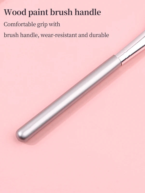 Portable Makeup Brush with Soft Hair Highlighter Brush for Travel & Home