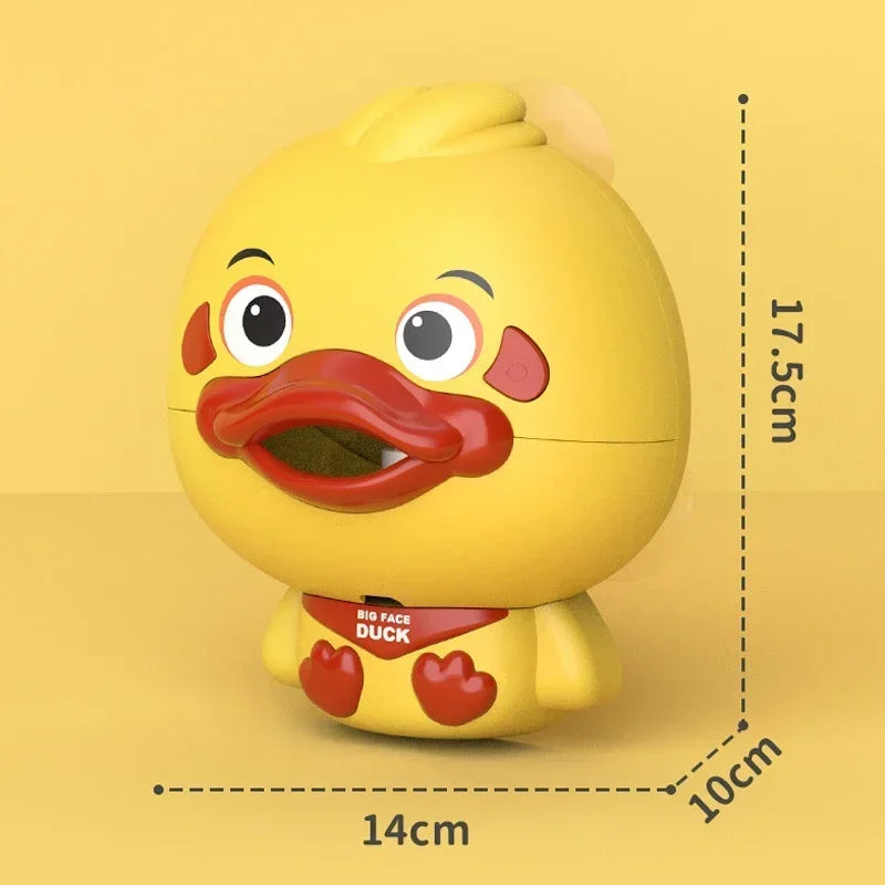 Baby Bath Toys Bubble Machine Duck Crab Frog Music Bath Toy with Suction Cups