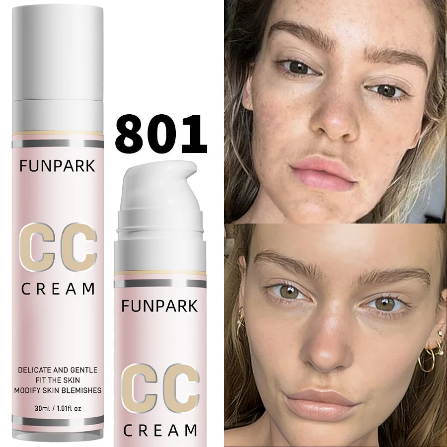 Color Correcting CC Cream Liquid Foundation Waterproof Face Makeup 30ml