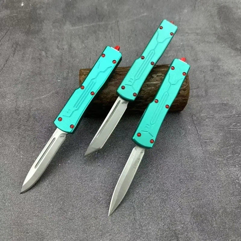 Multifunctional Folding Knife with Drop Point Blade for Outdoor Camping Hunting - Black, Blue, Beige