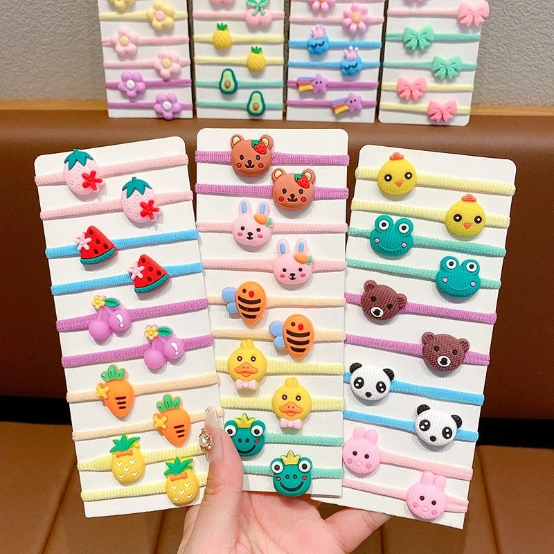 Kids Hair Rubber Bands - Gentle, Non-Hurt Hair Ties for Children, Baby Girl & Little Girl Hair Ropes