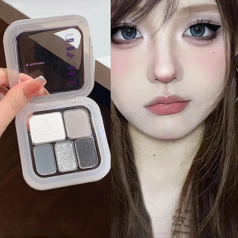Metallic Eyeshadow Palette Glitter & Matte Brightening Face Makeup