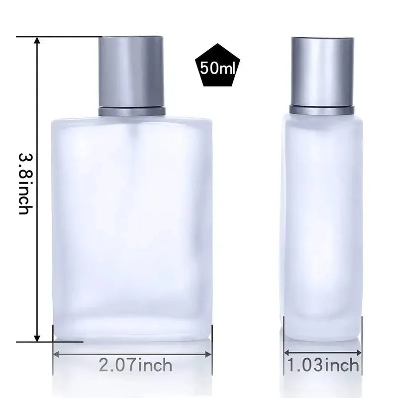 Refillable Frosted Glass Spray Bottle 30ML/50ML for Perfume & Fragrances