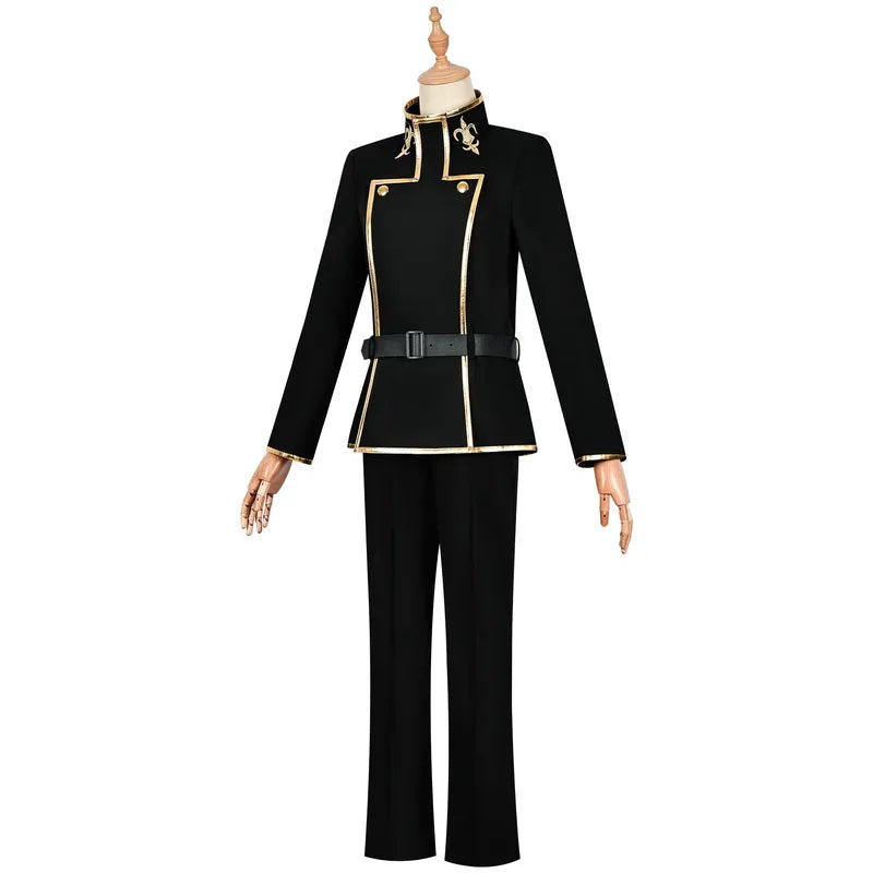 Anime Lelouch Cosplay Costume Jacket Set for Halloween and Parties