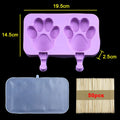Silicone Ice Pop Mold Set - DIY Frozen Dessert & Cheese Stick Molds