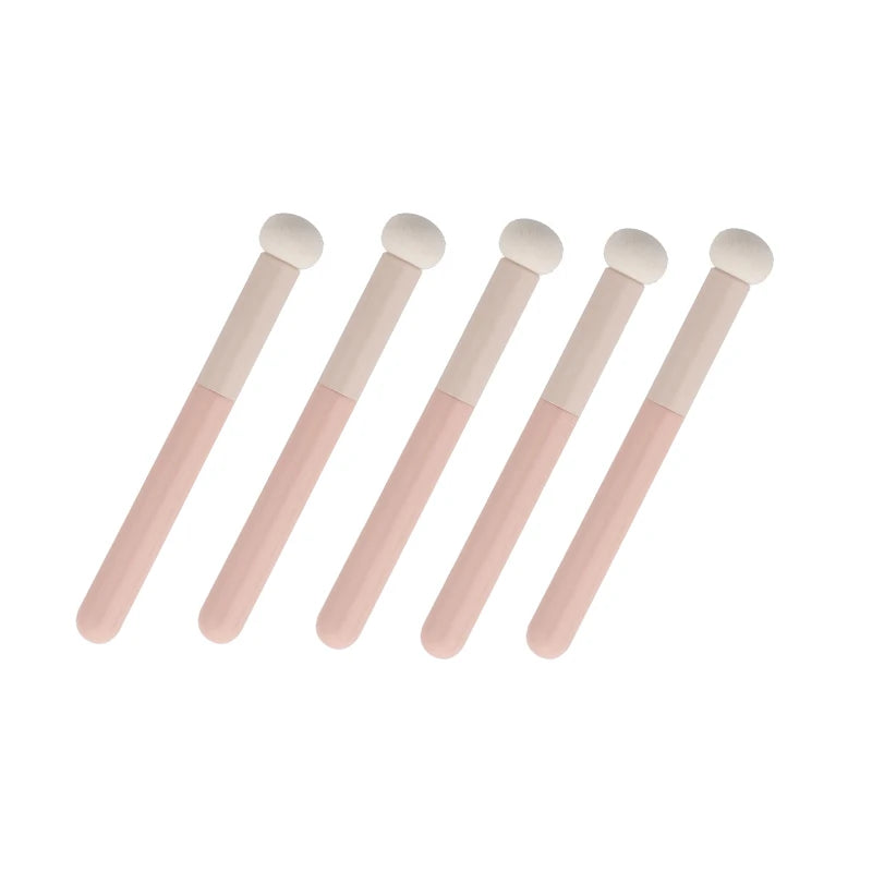 Professional Lip & Concealer Makeup Brush Set - Round Sponge Applicators, Travel Friendly