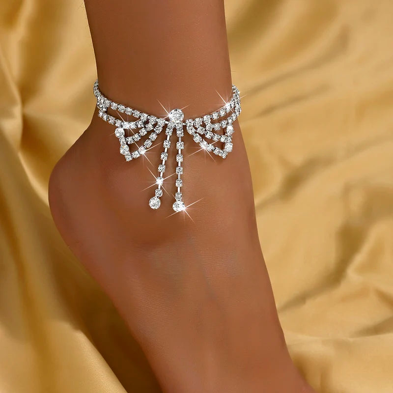 Women's Butterfly Tassel Ankle Chain Jewelry for Dates Parties & Gifts