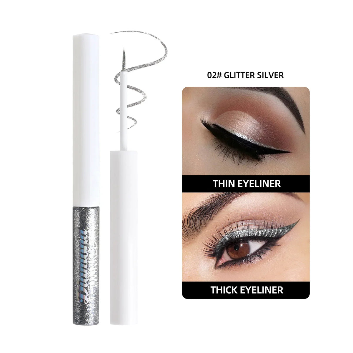 Duochrome Liquid Eyeshadows with Lasting Shine - Multi-Color Makeup Palette