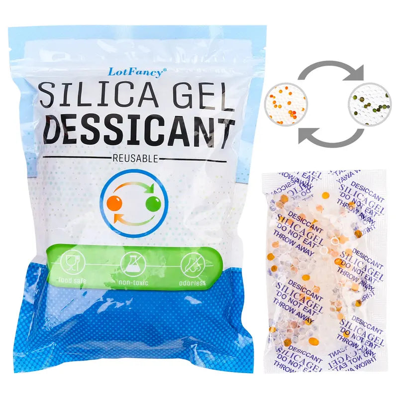 10g 40 Pack Non-Toxic Silica Gel Desiccant Moisture Absorber Bags for Kitchen & Home