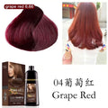 Natural Organic Hair Dye Shampoo - Long Lasting Black Color for Men & Women