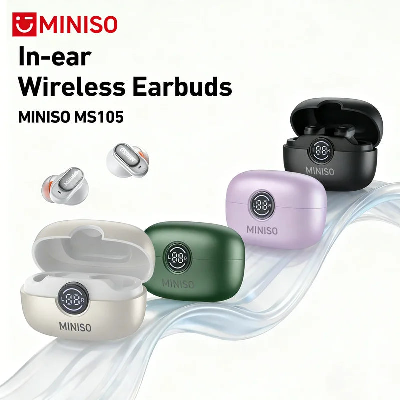Wireless Bluetooth Earbuds In-Ear Headphones IPX5 Waterproof with Touch Control