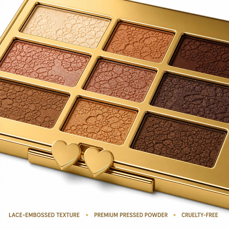 9-Color Eyeshadow Palette All-in-One Travel Makeup Kit for Day & Night Looks