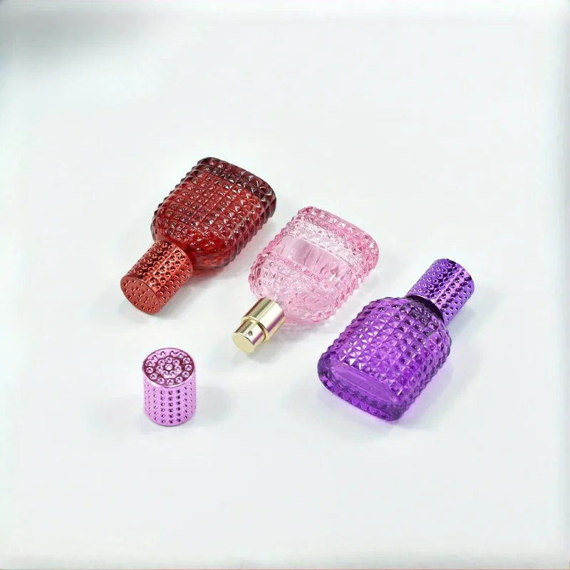 30ml Glass Perfume Bottles Pineapple Style Spray Dispenser Empty Atomizer