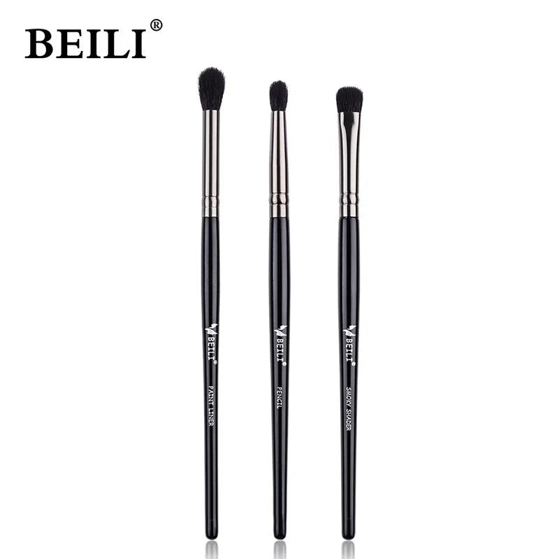 Professional Natural Eye Makeup Brush Set - 1/3pcs Smokey Eyeshadow Eyebrow Blending Tools