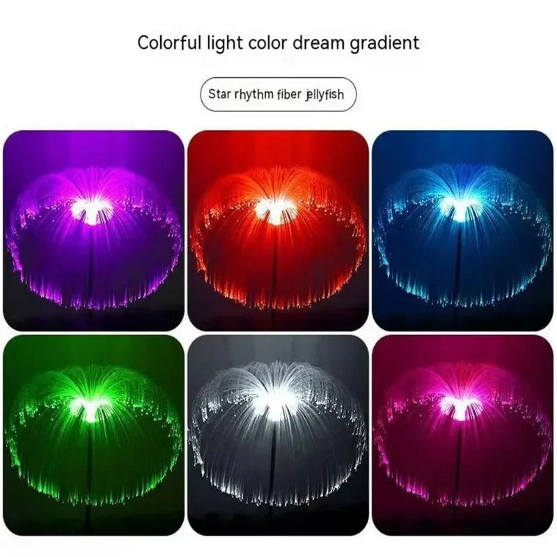 Solar Jellyfish Garden Lamp Waterproof Outdoor Pathway Lawn Decoration Lighting