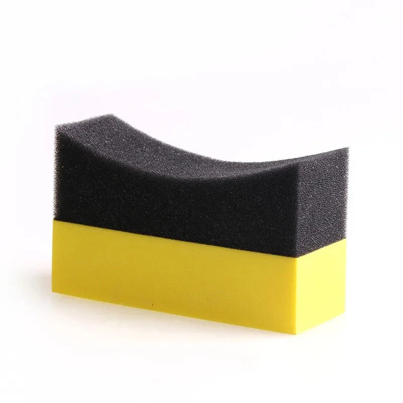 Auto Cleaning Sponge Brush Set for Car Wheels and Tires - Water Wipe & Wax Polishing Tools