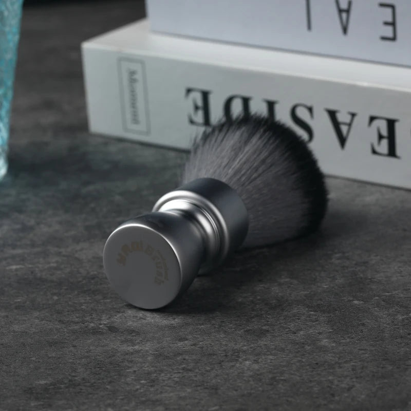 Heavy Metal Handle Timber Wolf Synthetic Shaving Brush for Men