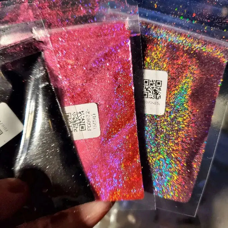 10g/50g Nail Art Chrome Glitter Powder - Holographic Reflective Laser Sparkle