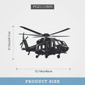 Iron Wall Art Sculpture - Rustic Metal Airplane Wall Decor for Home & Office