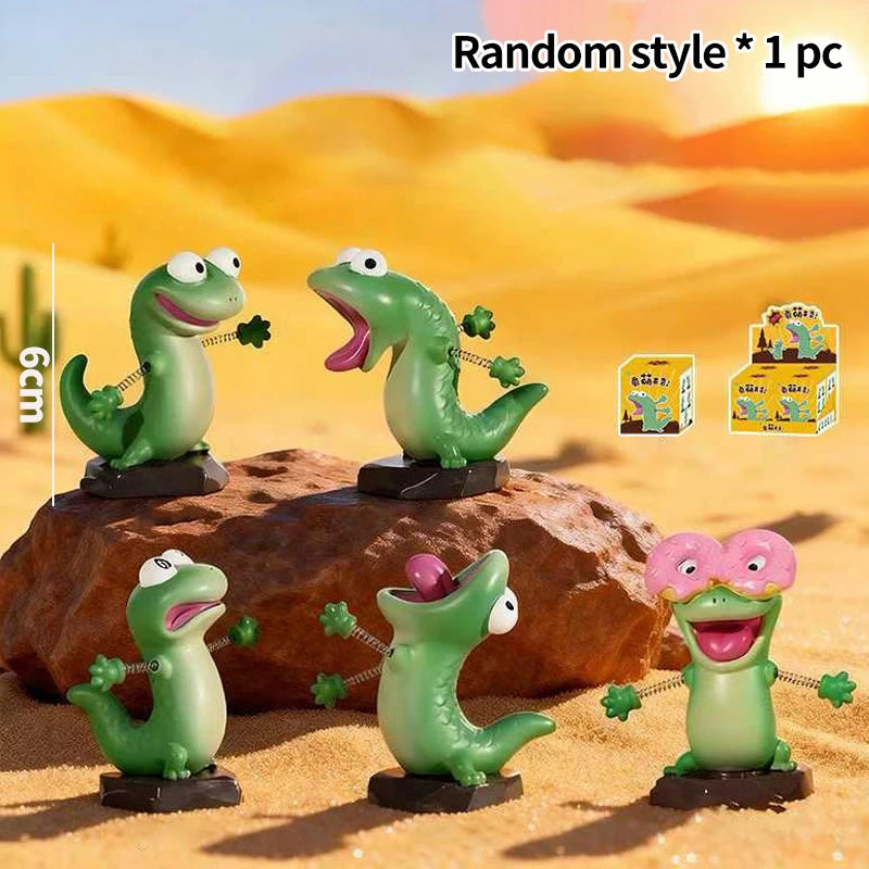 Lizard Ornament Keychain - Cute Resin Desk Accessory & Party Gift