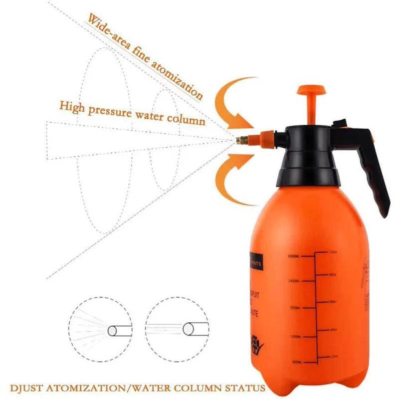 Multi-Purpose Handheld Garden Sprayer with Adjustable Nozzle 2.5L