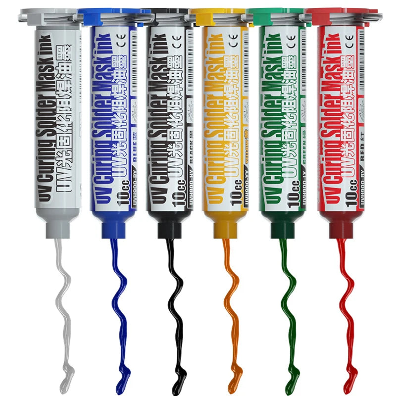 4-in-1 UV Photosensitive Solder Mask Ink for PCB Repair - 6 Colors