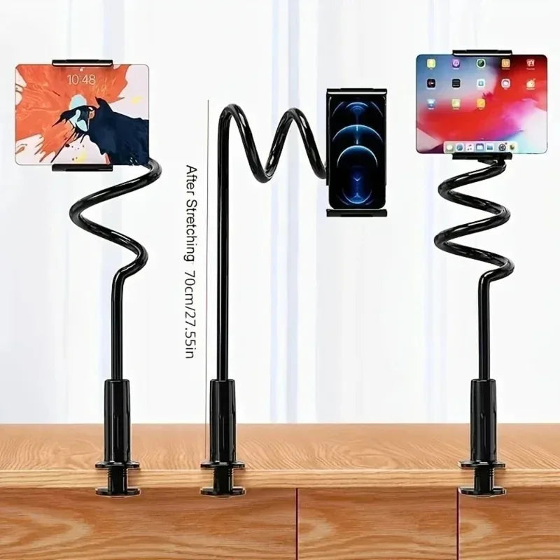 Portable Flexible Mobile Phone and Tablet Stand for Bedside and Desk