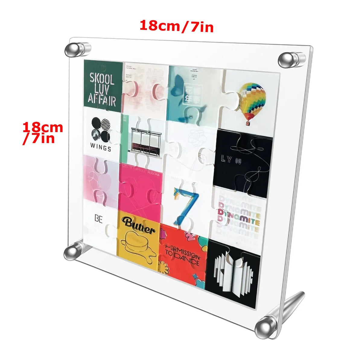 Personalized Acrylic Puzzle Display Stand for Desk Decor Custom Photo Gift